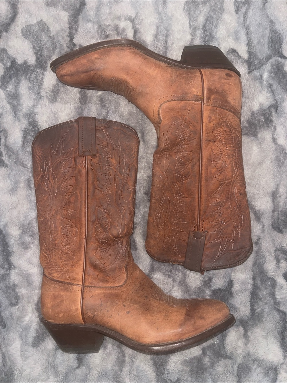 TONY LAMA western brown boots women’s